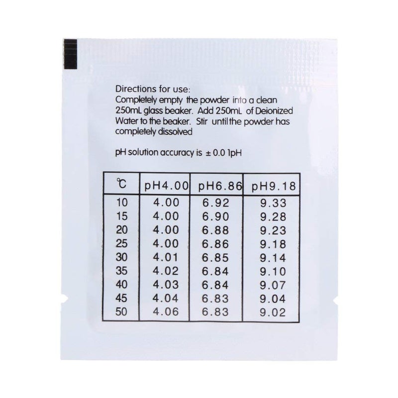 DuvinDD 15 Pack pH Buffer Calibration Solution Powder pH 6.86/4.01/9.18 for Precisely Calibrate pH Meter, pH Tester Calibration Powder Packets - Image 5